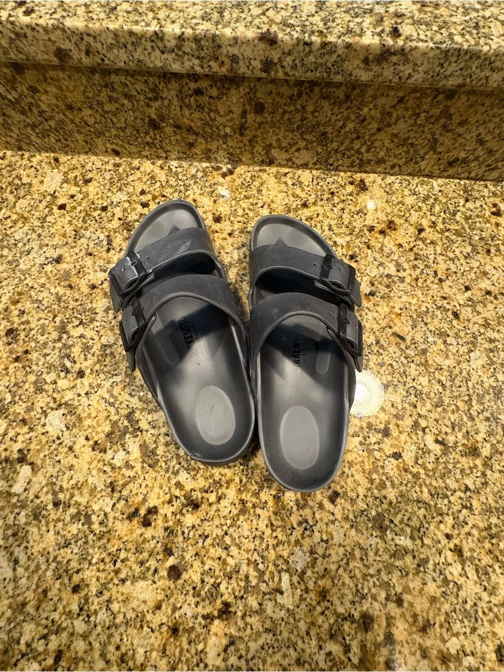 Birkenstock Arizona EVA Sandals GreyTwo Straps Size 38 Slip-On US 7-7.5